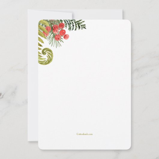 スリーピファウンベビーシャワー招待状 招待状 (裏面)