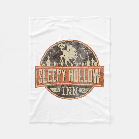 スリーピホローアロウィーンホースマン フリースブランケット (正面)