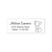 スリーピリトルキツネアドレス2 ラバースタンプ (インプリント)