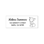スリーピリトルキツネアドレス2 ラバースタンプ (インプリント)