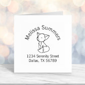 スリーピリトルキツネアーチアドレス セルフインキングスタンプ