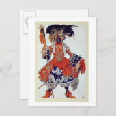 スリーピンから女王のガードのための衣装デザイン ポストカード (正面/裏面)