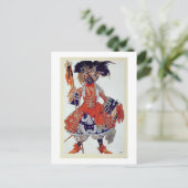 スリーピンから女王のガードのための衣装デザイン ポストカード (スタンド正面)