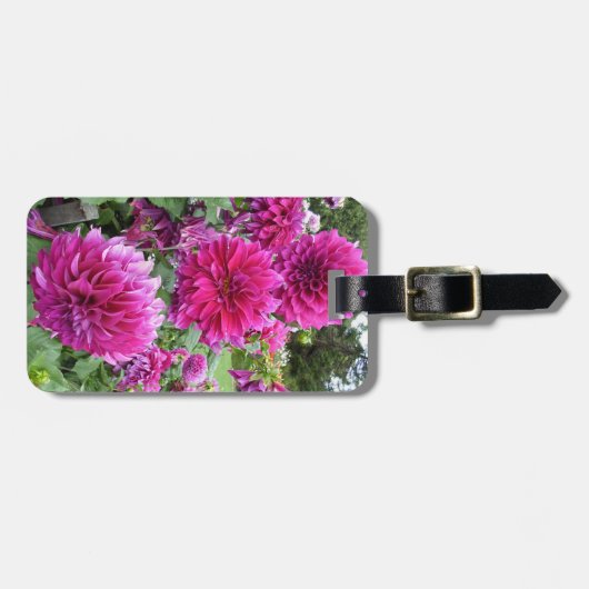 スリーピンクダリア ラゲッジタグ (正面横)