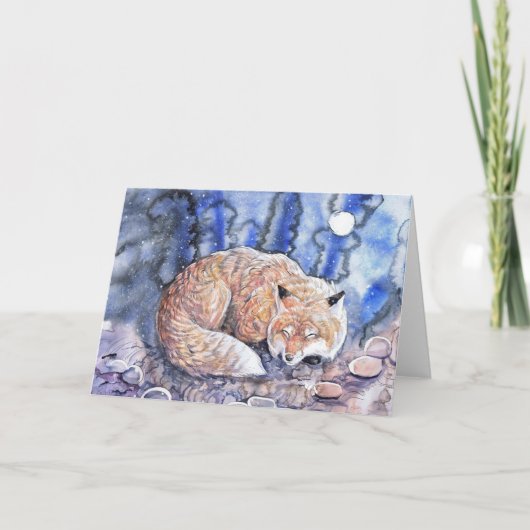 スリーピングウィンターキツネ シーズンカード (正面)