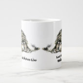 スリーピングウルブズライ感動的引用文 ジャンボコーヒーマグカップ (正面)