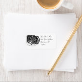 スリーピングキャットスケッチ住所 シール (インサイチュ)