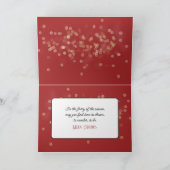 スリーピングクリスマスブラックラブラドールレトリバー シーズンカード (内部)