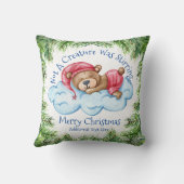 スリーピングクリスマスベア装飾用クッション クッション (裏面)