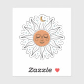 スリーピングサンアンドムーンビニール シール (シート)