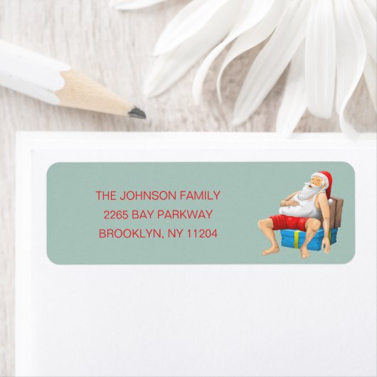 スリーピングサンタクロース ラベル (インサイチュ)