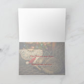 スリーピングサンタデイジーキティキャットキッテンホリデーカード シーズンカード (内部)