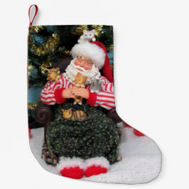 スリーピングサンタ&キッチンクリスマスストッキング スモールクリスマスストッキング