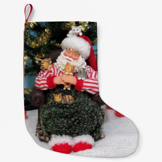 スリーピングサンタ&キッチンクリスマスストッキング スモールクリスマスストッキング (正面)