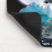 スリーピングシールアップ&ムーンワイルドライフ恋人マウスパッド マウスパッド (コーナー)