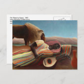 スリーピングジプシーバイアンリルーソー ポストカード (正面/裏面)