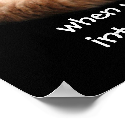 スリーピングジンジャーキャットウェーおもしろいクミー引用文 ポスター (角)