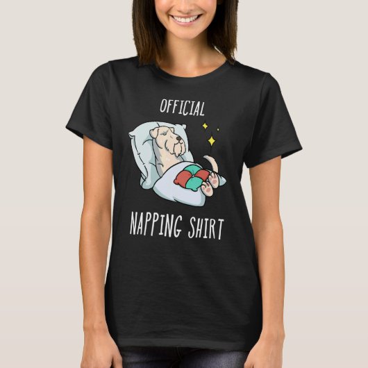 スリーピングソフトコートウィートテリアパジャマ Tシャツ (正面)