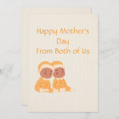 スリーピングツインズハッピーマザーズデイカード シーズンカード (正面/裏面)