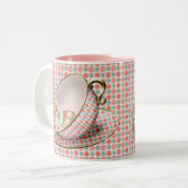 スリーピングティーカップマウス ツートーンマグカップ (正面左)