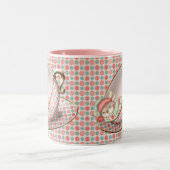 スリーピングティーカップマウス ツートーンマグカップ (中央)