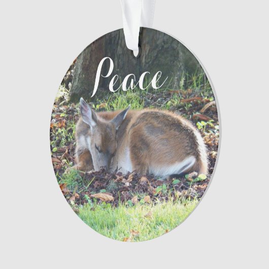 スリーピングディアピースホリデー オーナメント (正面)