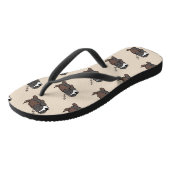 スリーピングドッグオーストラリアシェパード動物愛好家ZZZ ビーチサンダル (アングル)