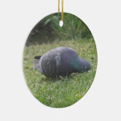 スリーピングハトカスタム誕生日 セラミックオーナメント (右)