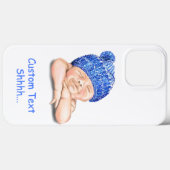 スリーピングハピーおもしろいベビーiPhoneケースカスタム文字 Case-Mate iPhoneケース (裏面 (横))