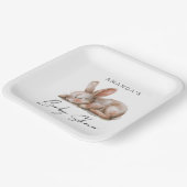 スリーピングバニーニュートラルカラーズサンキュー ペーパープレート (傾斜あり)