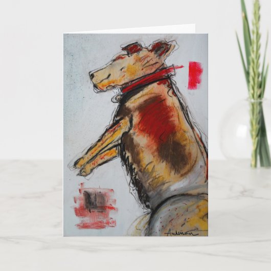 スリーピングビーグル空白のグリーティングカード カード (正面)