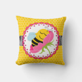 スリーピングビーベビー子供部屋ジャンボ装飾用クッション クッション (正面)