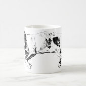 スリーピングピットミックス、温かなクリスマス コーヒーマグカップ (中央)