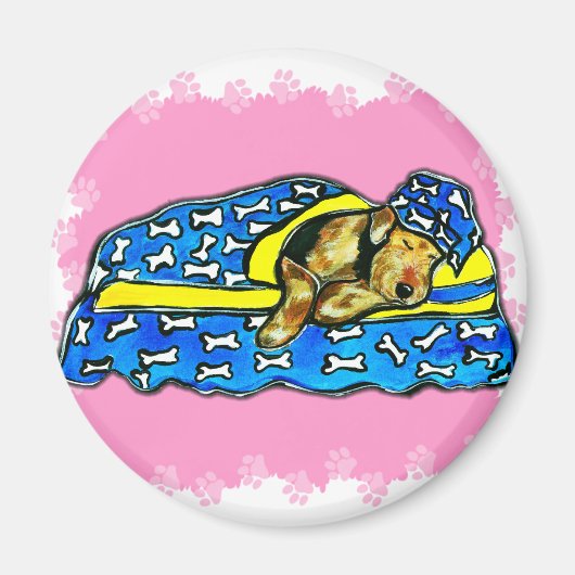 スリーピングピンクエアデール マグネット (正面)