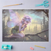 スリーピングフェアリーピンクウィングスティッシュペーパー 薄葉紙 (クラフト)