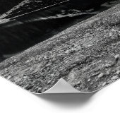 スリーピングベアのログキャビン風インテリア ポスター (角)