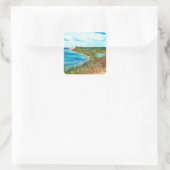 スリーピングベアデュネスレイクショアミシガンビーチパーク スクエアシール (バッグ)