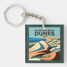 スリーピングベアーダンスミシガン キーホルダー