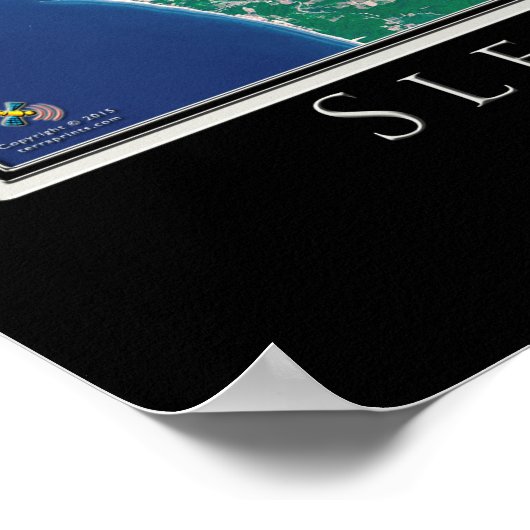 スリーピングベアーデューンズナショナルレイクショアサテライト ポスター (角)