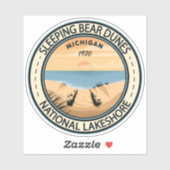 スリーピングベアーデューンズナショナルレイクショアミシガン シール (シート)