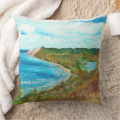 スリーピングベアーデューンズレイクショアミシガンビーチ クッション (ブランケット)