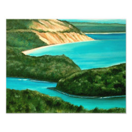 スリーピングベアーデューンズレイクショア フォトプリント           