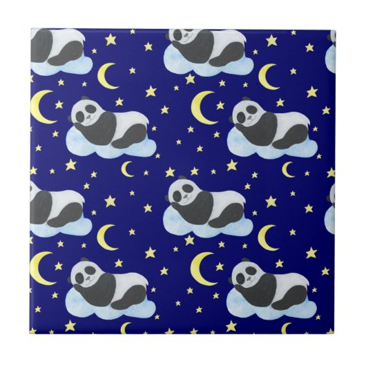 スリーピングベビーパンダ タイル (正面)