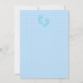 スリーピングボーイベビーシャワー招待状 招待状 (裏面)