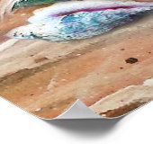 スリーピングマーメイドベビーポスター ポスター (角)