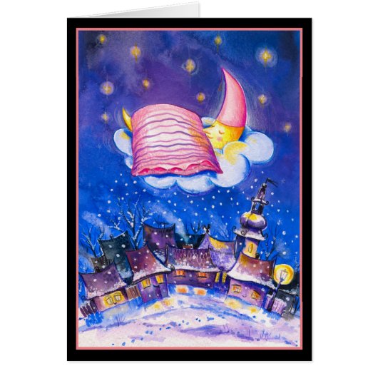 スリーピングムーンウィンターカード (正面)