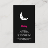 スリーピングムーンナニーベビーシッター 名刺 (正面)