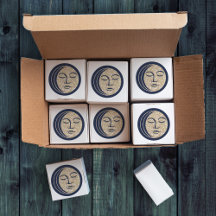 スリーピングムーン魔法ネイビーブルーヴィンテージ天空