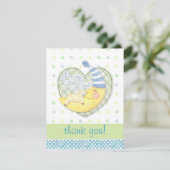 スリーピングラム&マンインムーンベビーサンキューノート サンキューカード (スタンド正面)