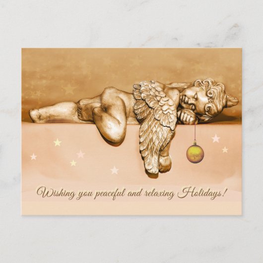 スリーピングリトルホリデイエンジェル シーズンポストカード (正面)